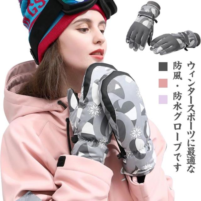 スマホ対応】送料無料 スノーボード グローブ レディース スキー