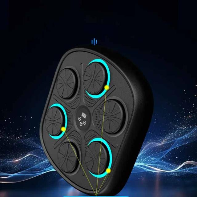 音楽 ボクシングマシン グローブ付き スマートミュージック ボクシング機器 ボクシング マシン Bluetooth接続 LED ライト付き ボクシングトレーニング機器 壁掛け 大人 子供 自宅 フィットネス 屋内 ミュージックボクシングマシン ストレス解消 取り付け簡単 送料無料