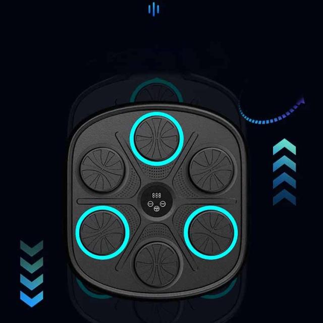 音楽 ボクシングマシン グローブ付き スマートミュージック ボクシング機器 ボクシング マシン Bluetooth接続 LED ライト付き ボクシングトレーニング機器 壁掛け 大人 子供 自宅 フィットネス 屋内 ミュージックボクシングマシン ストレス解消 取り付け簡単 送料無料