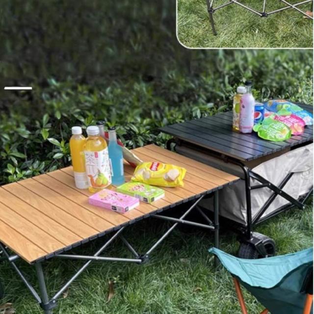 折りたたみ キャリーワゴンテーブル 76x50cm キャリーカート キャリー