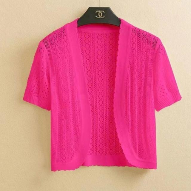 BABY 半袖カーディガン/ボレロ ピンク BABY 半袖カーディガン/ボレロ