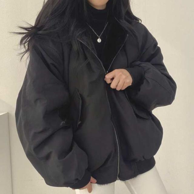 ファーブルゾン フード付き レディース フェイクファー ブルゾン 