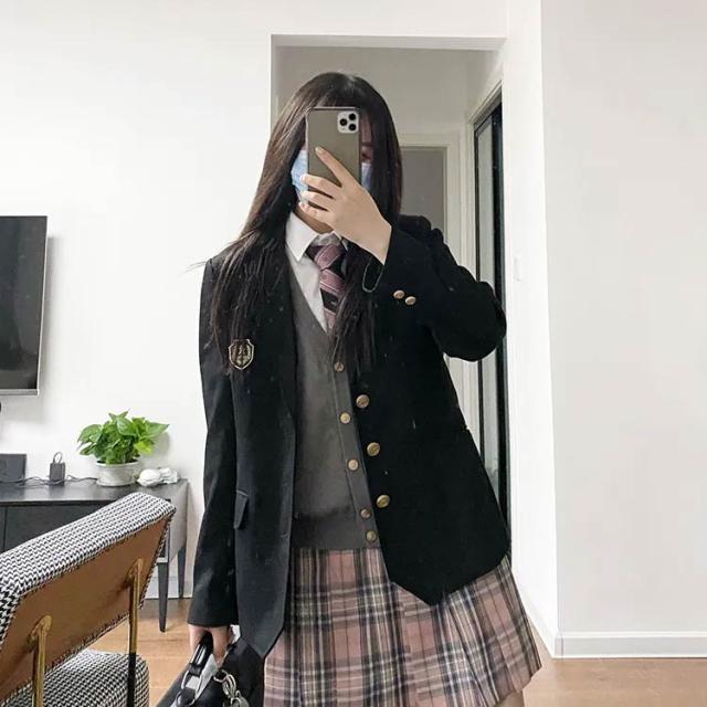 制服 女子高校生 5点セット スーツ セット 女の子 ブレザー制服