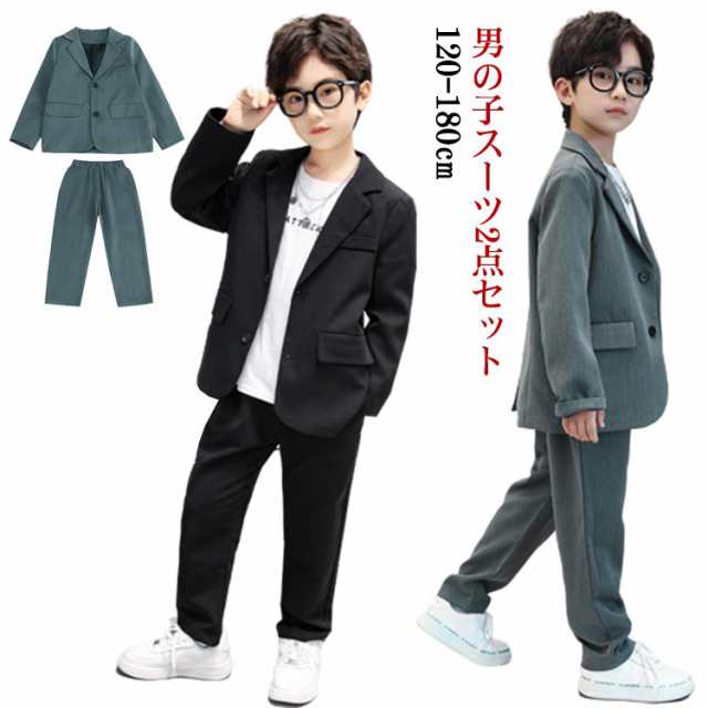 キッズ服男の子用(90cm~)フォーマルスーツ　セットアップ　120 入学式