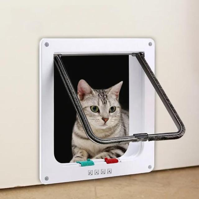 ペットドア キャットドア M／Lサイズ 猫ドア ネコドア 後付