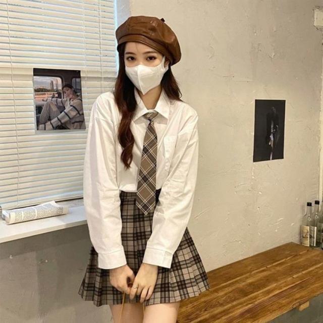 【2点セット】卒業式 シャツ 白色 スーツ JK制服 韓国 長袖シャツ ネクタイ ブラウス レディース 春 秋 子供服 無地 女の子 中学生 高校生 大学生 フォーマル 楽天市場】韓国 制服 白シャツ 卒業式 スーツ 女の子 ブラウス