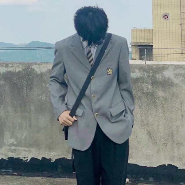 男子高校制服 ブレザー 4点セット スクールジャケット ロングパンツ