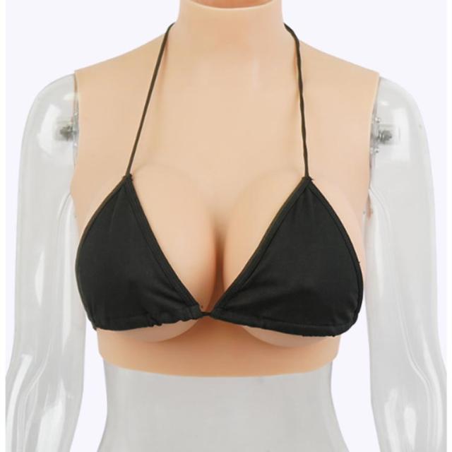 Gカップ 女装 ぷるぷる偽乳 シリコーン ジェル ゲル充填 リアルな揺れ