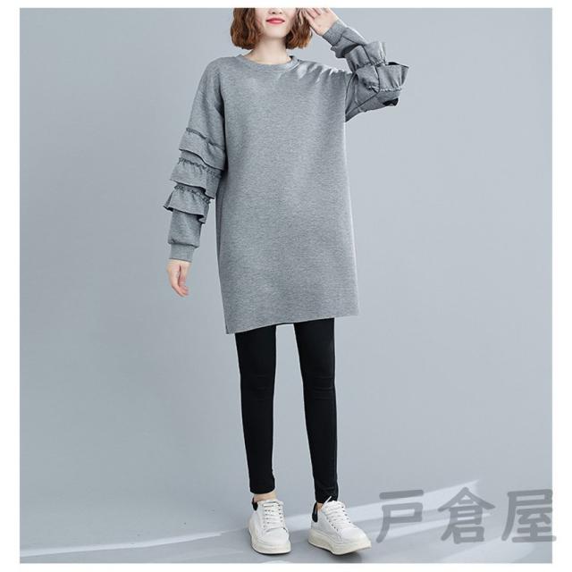 チュニック 体型カバー レディース 着痩せ 大きいサイズあり ゆったり 30代40代50代 ナチュラルな印象 秋冬のお出かけスタイルに チュニック 体型カバー レディース 着痩せ 大きいサイズあり ゆったり