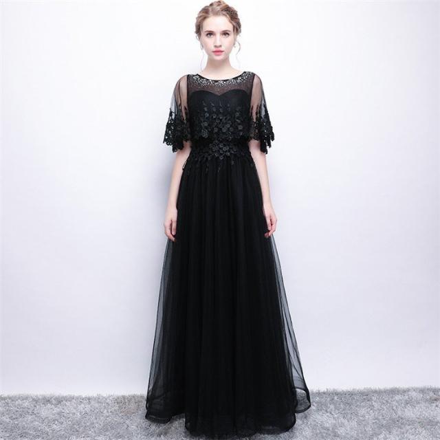 ワンピース フォーマル パーティードレス 演奏会用 ロングドレス 結婚式 袖あり 合唱衣装 キャバ 大きいサイズ 二次会 成人式 韓国風 同窓会 20代 30代 40代