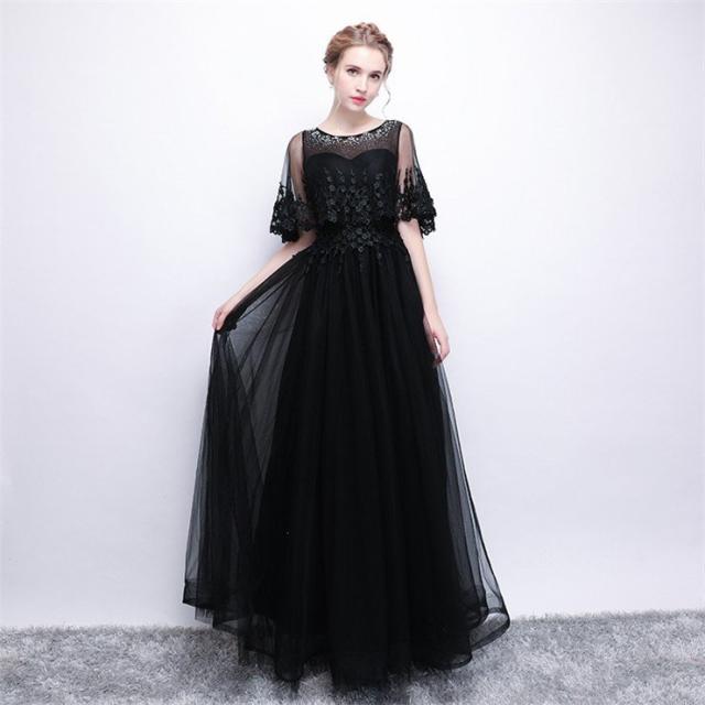 ワンピース フォーマル パーティードレス 演奏会用 ロングドレス 結婚式 袖あり 合唱衣装 キャバ 大きいサイズ 二次会 成人式 韓国風 同窓会 20代 30代 40代