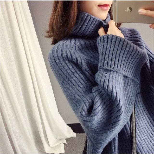 美品♡ AMERI ニット　セーター　長袖　大きめ　大人コーデ　レディース　無地 ニット セーター レディース ニットセーター 長袖 トップス