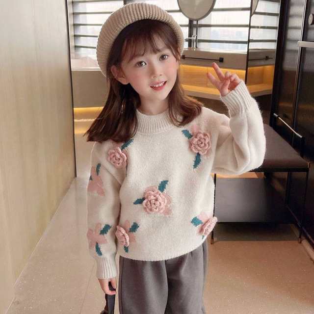 女の子 トップス セーター 長袖 長そで 子供服 送料無料 キッズ