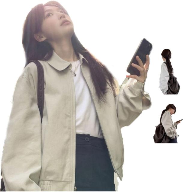 りん❗️エブール　ライトタフタジップアップブルゾン りん❗️エブール ライトタフタジップアップブルゾン りん