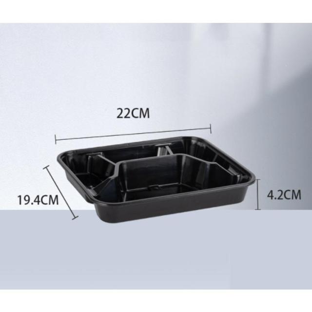 使い捨て弁当箱 黒 蓋付き テイクアウト用 使い捨て 弁当箱 300枚入り 本体+蓋 透明 黒 テイクアウト 容器 ふた