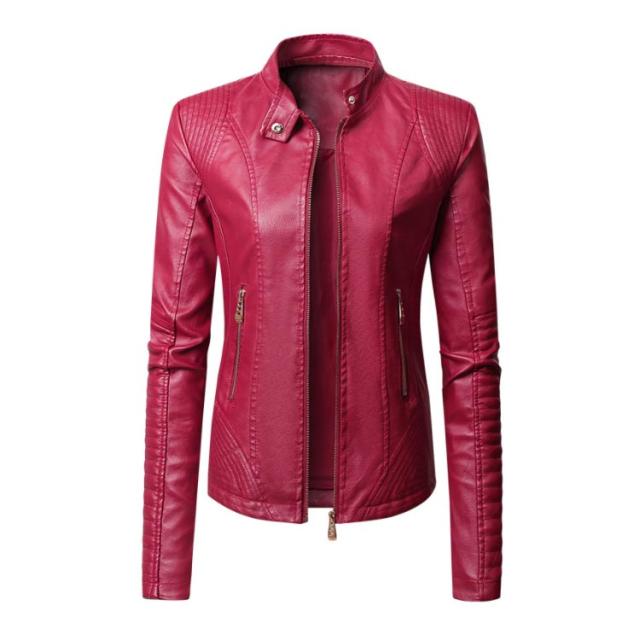 ライダース アウター レディース PUジャケット 裏ボア 革ジャン レザー