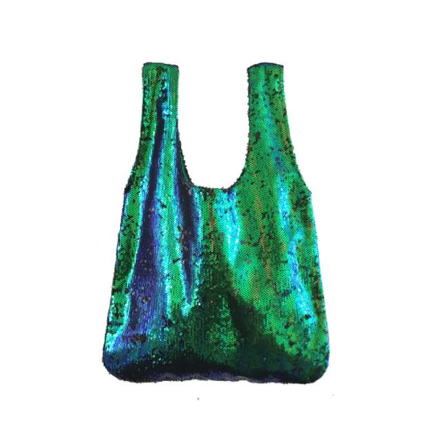 《》煌くスパンコールが存在感抜群。レディースバッグ きらきら バッグ トートバッグ 手提げバッグ カジュアルバッグ スパンコール ゴールド 金 シルバー 銀 緑 グリーン おしゃれ 鞄