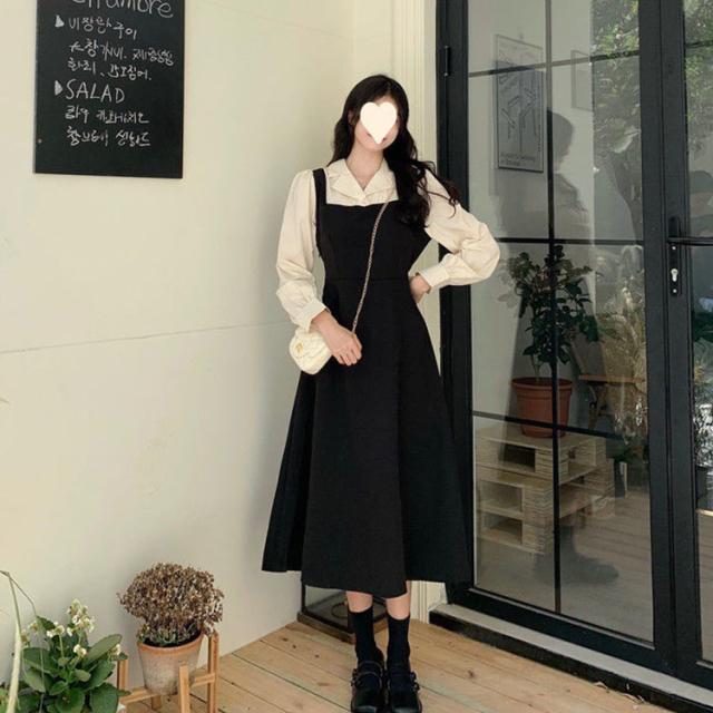 ジャンスカ ストレート ジャンパースカート 大きいサイズ