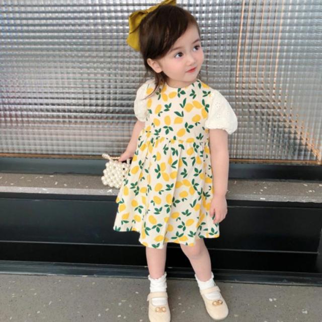 送料無料 ワンピース 女の子 半袖 ワンピ ベビー 子供服 女の子 女児 