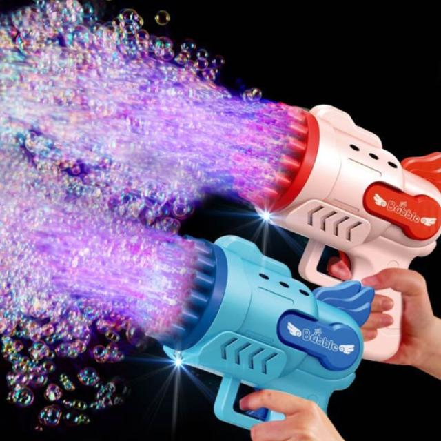 シャボン玉 電動 バブルマシーン 29穴 バズーカ バブルガン