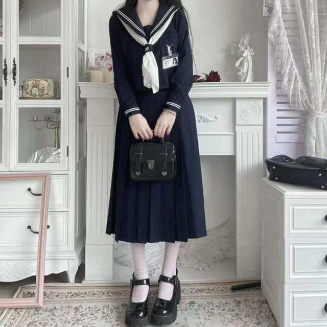 セーラー服 女子高生 制服 コスプレ JK制服 3点セット かわいい 長袖