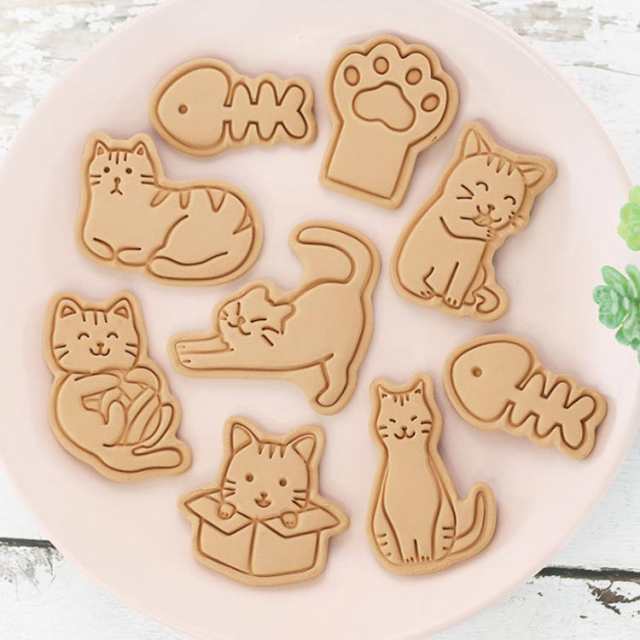 スイーツ 猫 ねこクッキー型 かわいい 2組セット 立体 クッキー型 型抜き 製菓用品 グッズ 肉球 菓子道具 お菓子作り キャラクター  クッの通販はau PAY マーケット - 富永商事 | au PAY マーケット－通販サイト