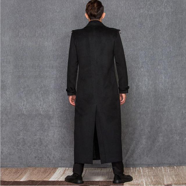 トレンチコート メンズ 春秋 体型カバー 薄手 ロングコート 紳士服