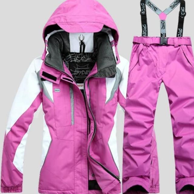 サスペンダー付きスキーウェア スノボ サスペンダー 可愛い スキーウェア スノーボードウェア