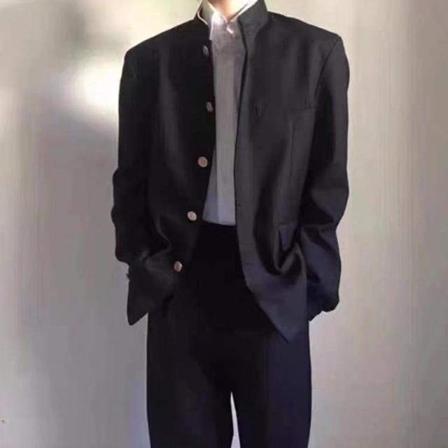 学生服 上下セット 4点 男子 制服 学ラン 詰襟 ラウンド襟 上着 ズボン 