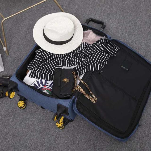 布製 スーツケース 防水 機内持ち込み ソフトトランク フロント