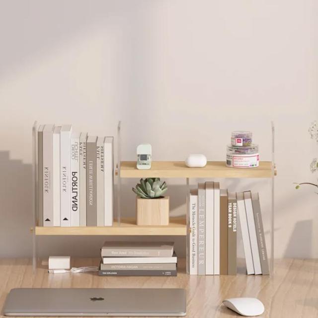 本立て 卓上収納 小さな本棚モダンなミニマリストデスク棚収納ラック