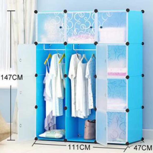 収納ボックス クローゼット ハンガーラック フタ付き 12個セット おしゃれ 組み立て式 12扉 DIY 収納家具 衣類収納 ワードローブ 収納ケース プラスチック 収納棚 耐久性 大容量 洋服 衣類 雑貨 収納 防水 防塵 カラーボックス 母の日ギフト_1