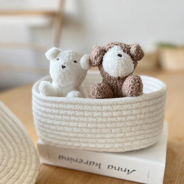 ポッテリとした カワイイ フタ 付き かご 収納 バスケット L&M&Sサイズ 3個セット ポッテリとした カワイイ フタ 付き かご 収納 バスケット L\u0026M\u0026Sサイズ