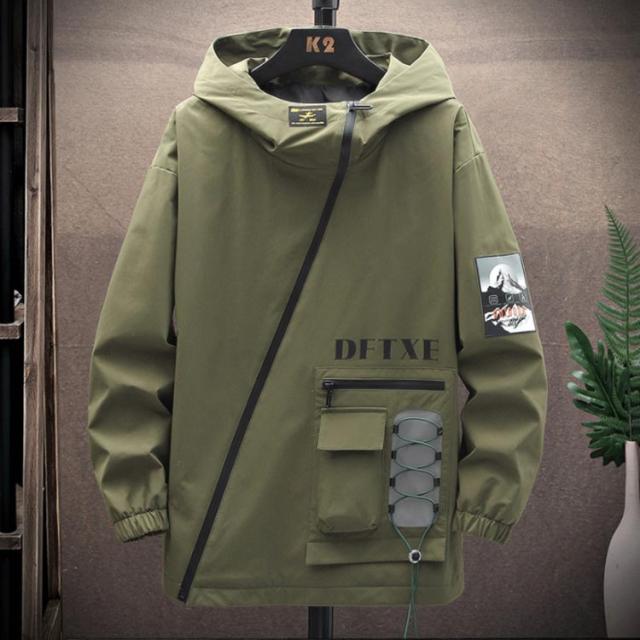 プルオーバーパーカー インレイパーカー メンズ 長袖 フード付き