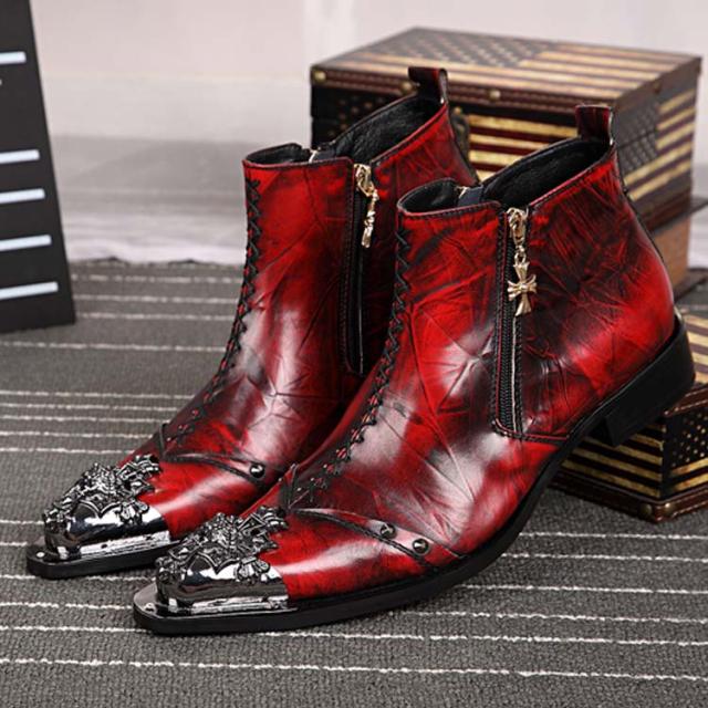 ドレスシューズ メンズ レディース ショートブーツ 本革 牛革 ビジネス