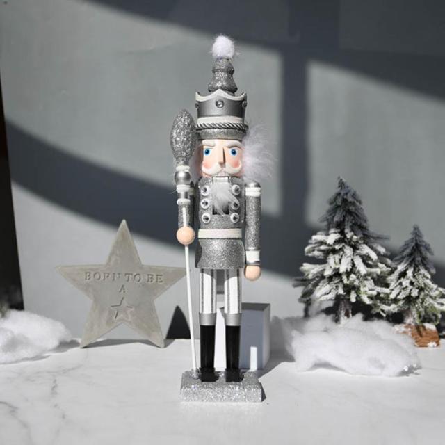 3体セット（白+金+銀） 42cm】くるみ割り人形 ドイツ 一体 白 金 銀