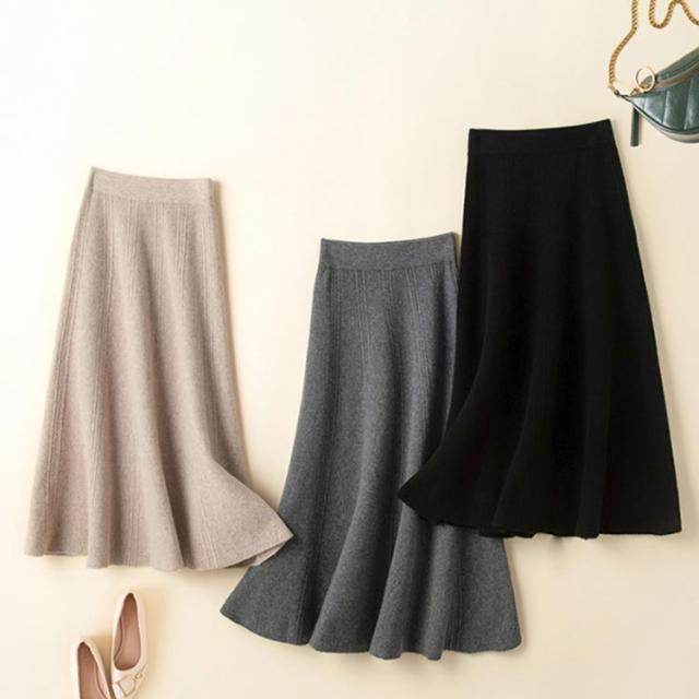 ウール100％ ウール スカート ロング丈 マキシスカート ロングスカート フレアスカート Aラインスカート Aラインシルエット 大人 上品 フェミニン ハイウエスト ミモレ丈 秋 冬 春 ウール100％ ウール スカート ロング丈 マキシスカート ロングスカート
