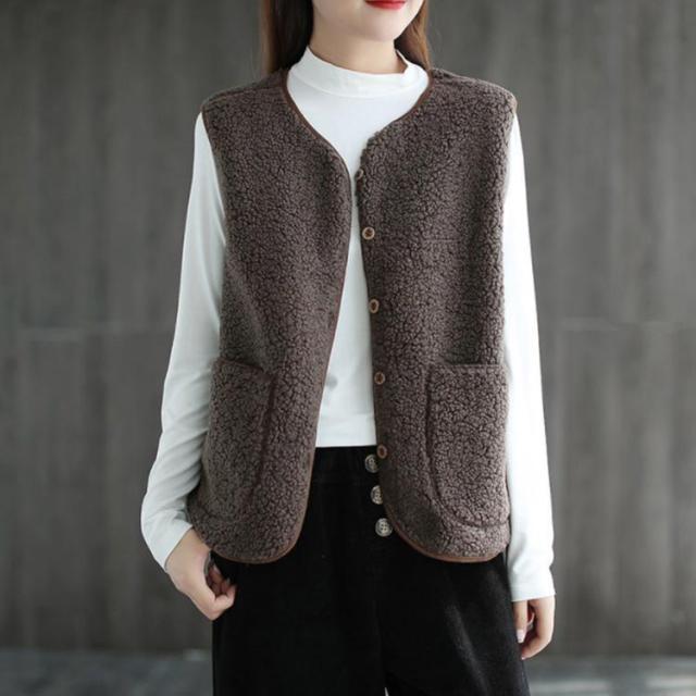 ボアベスト レディース ベスト 前開き ボア ムートンベスト レディース