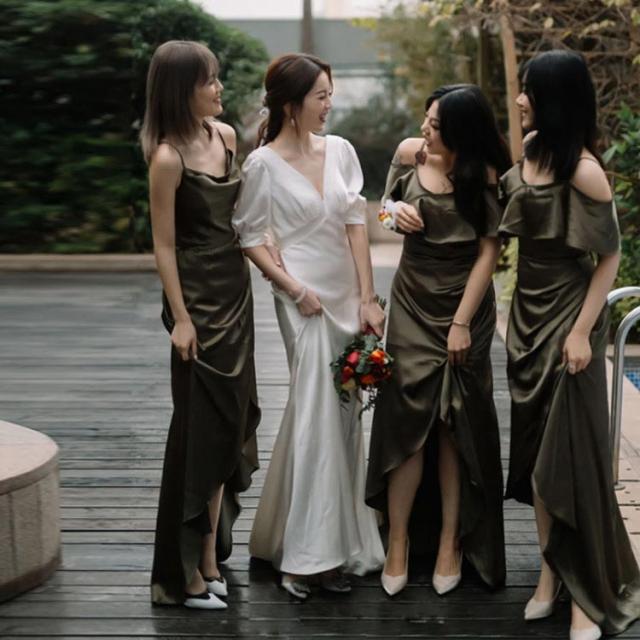 ウエディングドレス 二次会 プリーツ Vネック パフスリーブ 半袖 袖あり 披露宴 二次会 挙式 撮影 2次会 結婚式 花嫁 ドレス 前撮り 披露宴 フォトウエディング ハネムーンフォト レース フォーマル おしゃれ ウエディングドレス 二次会 プリーツ Vネック パフスリーブ 半袖 袖