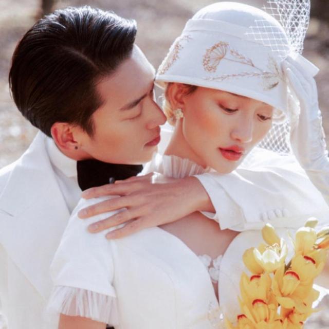 ウエディングドレス ウェディングドレス パフスリーブ プリーツ