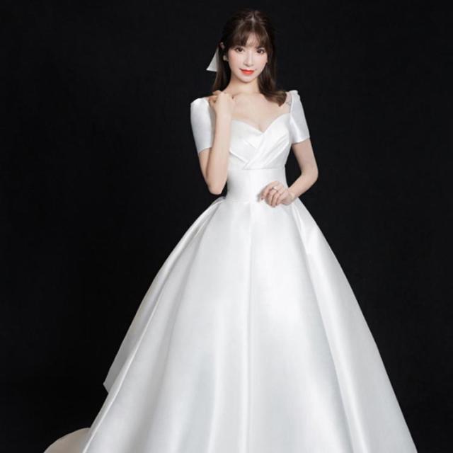 トレーン ドレス ロングドレス ウエディング ワンピース パーティードレス 花嫁ドレス 結婚式 ロングドレス マタニティードレス 妊婦ドレス ウェディングドレス トレーン付き ウェディング ウェディングドレス ロングドレス ウェディング ウエディング トレーン