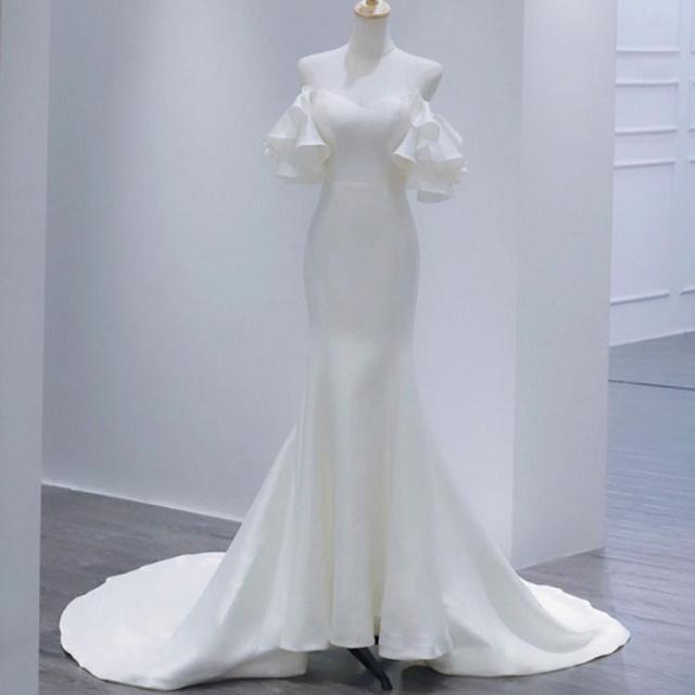 ウェディングドレス マーメイドライン ロングドレス ウェディング