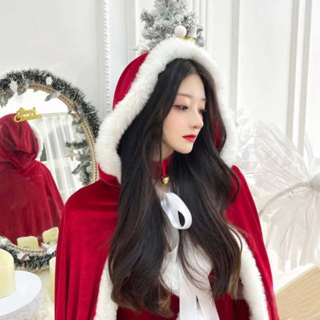 6点セットマント ワンピース 首輪 ヘアバンド アームウォーマー*2