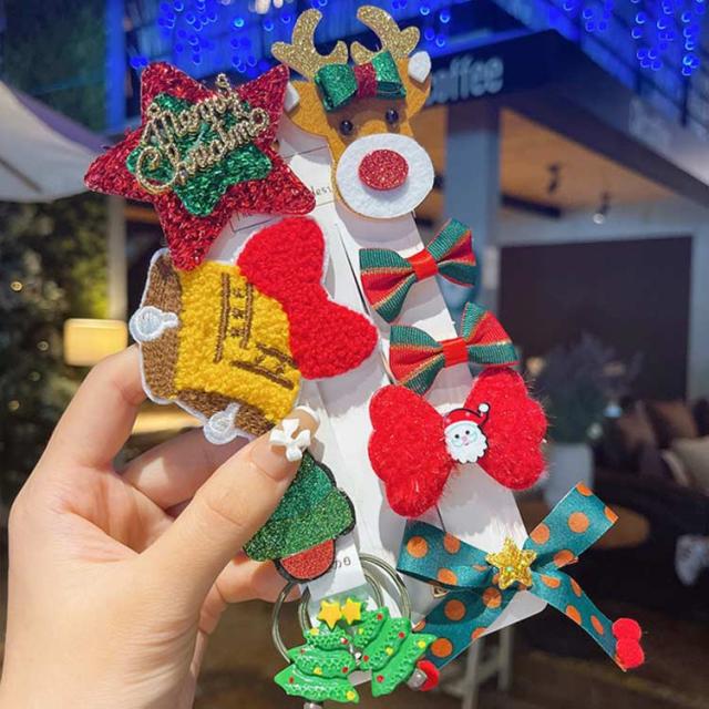 10個セット】クリスマス ヘアアクセサリー キッズ 子ども