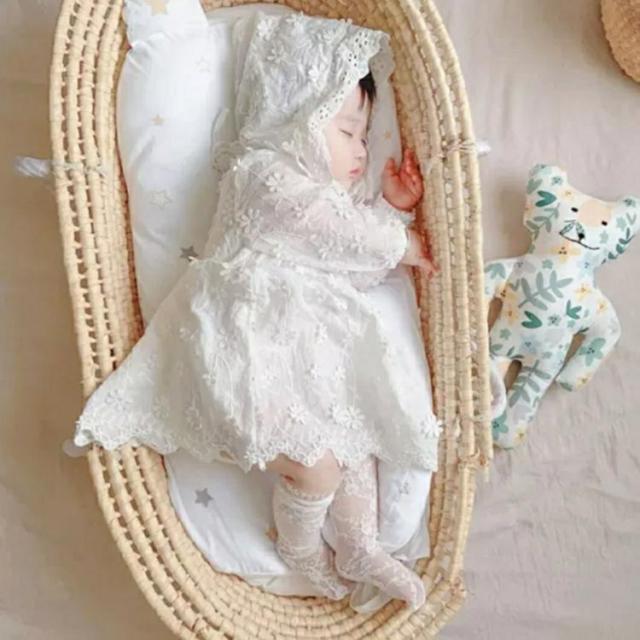 ベビー服セット（ドレス、帽子、靴下） ファミリア セレモニードレス