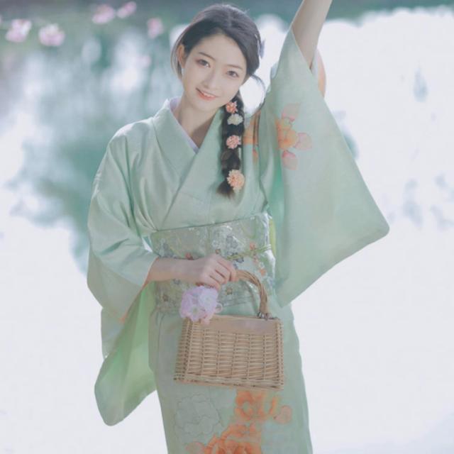 送料無料】和服 点セット 和柄 レディース 浴衣 作り帯 扇子 イベント