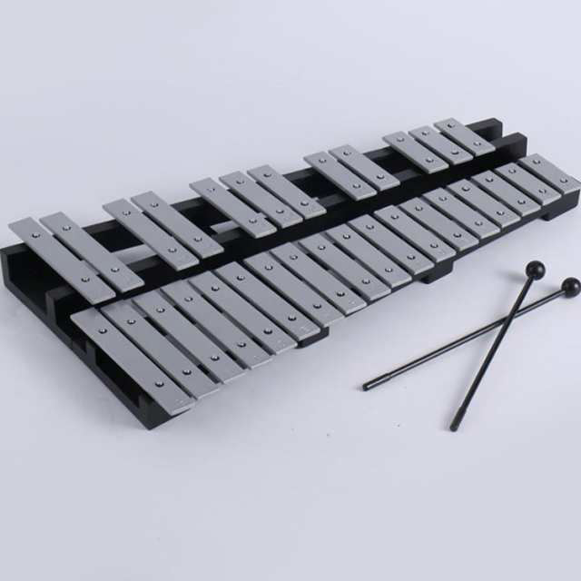 鉄琴 30音 黒白鍵盤 折り畳み 卓上 収納ケース付き グロッケン