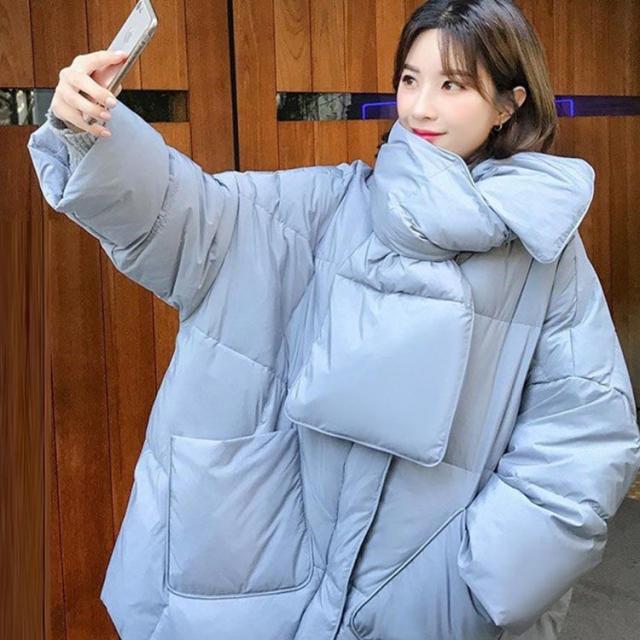 防寒 長袖 防風 通学 レディース ノーカラー ロングジャケット 秋冬