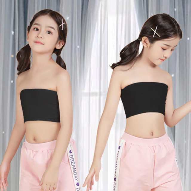 キッズ インナー チューブトップ カップ付き 無地 ダンス衣装 ベアトップ ブラトップ トップス 子供服 ハーフトップ ジュニア 伸縮素材  ノースリーブ ホワイト ブラック S M L XL こども ファーストブラ スポーツブラ 女の子 下着の通販はau PAY マーケット - メイバシ  ...