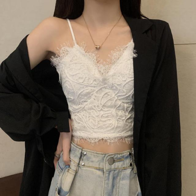 レース キャミソール レディース インナー 春夏 ブラトップ